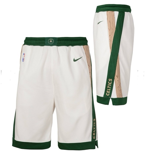 Nike Boston Celtics Youth City Edition NBA Basketball Dri-Fit Shorts - Picture 1 of 10